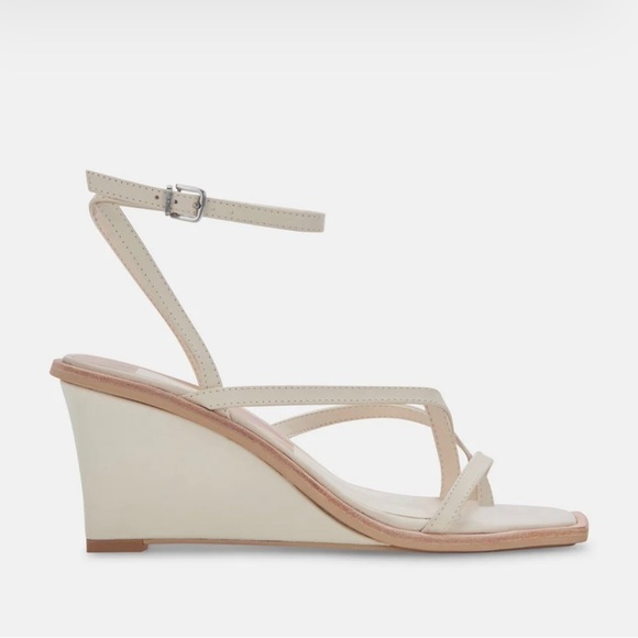 Dolce Vita | Shoes | New Dolce Vita Gemini Ankle Strap Ivory  NWOT DOLCE VITA Gemini Wedges Ivory Leather 12